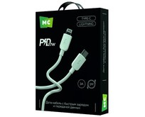 MORE CHOICE (4620202554758) K85ia USB 3.0A PD 27W для Lightning ng 8pin TypeC  1м , белый