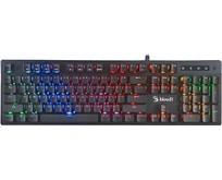 A4TECH Клавиатура B500N серый USB for gamer LED кабель 1.8м