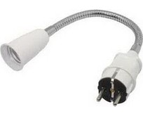 ECOLA APF7NWEAY E27 гибкий 300мм белый