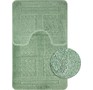 САНАКС 00285 CLASSIC UNI КВАДРАТЫ Коврик в ванную двойной ФИСТАШКОВЫЙ 55х90 +45х55 см 100% полиэстер