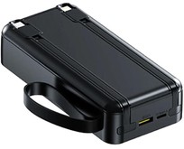 AKSBERRY (6900290870014) E201 Lines PD22.5W with cabels 20000 mAh (черный)
