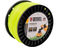 DENZEL Леска для триммера звезда, 2,4мм х 260м, на DIN катушке FLEX CORD 96286