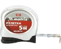 MATRIX Рулетка Magnetic, 5 м х 19 мм, магнитный зацеп 31011