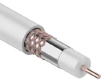 PROCONNECT (012206) RG6U+CU, 75 ОМ, CU/AL/CU, 48%, бухта 100 м, белый