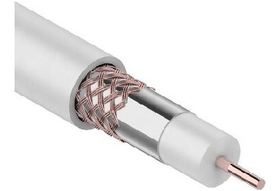 PROCONNECT (012206) RG6U+CU, 75 ОМ, CU/AL/CU, 48%, бухта 100 м, белый
