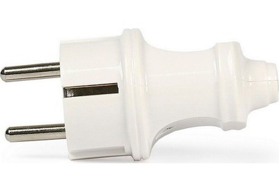 SMARTBUY (SBE16P01w) Вилка прямая с заземлением белая 16А 250В