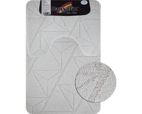 САНАКС 00851 Коврик в ванную CROSSLOOP, двойной, БЕЖЕВЫЙ, однотонный, 500х800, 500х400 мм,100% полиэстер