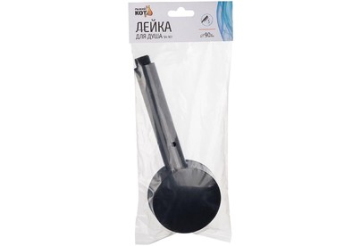 РЫЖИЙ КОТ Лейка для душа SH901, 90 мм, цвет: черный (пять режимов) (109086)