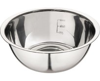 MALLONY Миска BowlRoll24, объем 2500 мл, из нерж стали, зеркальная полировка, диа 24 см (003278)
