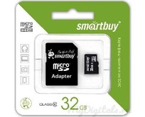 SMARTBUY (SB32GBSDCL1001LE) MicroSDHC 32GB Class10 LE + адаптер