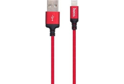 HOCO (6957531062837) X14 USB (m)  8 Pin (m) 1.0m  красный/черный