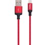 HOCO (6957531062837) X14 USB (m)  8 Pin (m) 1.0m  красный/черный