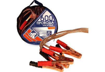 NOVA BRIGHT 600А с прозрачной изоляцией, в сумке, 2.5м 47010