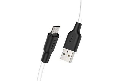 HOCO (6957531071389) X21 USB (m)microUSB (m) 1.0м  белый/черный