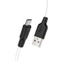 HOCO (6957531071389) X21 USB (m)microUSB (m) 1.0м  белый/черный