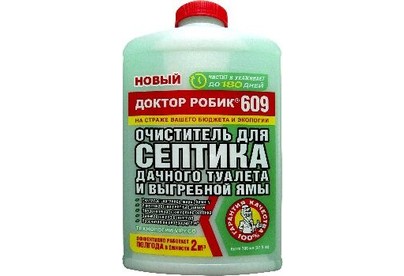 ДОКТОР РОБИК Очиститель для септика и дачного туалета 609