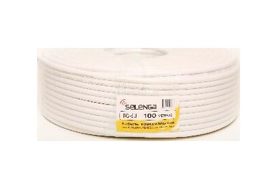 SELENGA RG6 PVC 100 м. белый ВВ2139