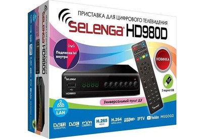 SELENGA HD980D эфирный DVBT2/C тв ресивер, тюнер бесплатного IPTV, медиаплеер ВВ4073