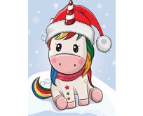 РЫЖИЙ КОТ Алмаз.мозаика 17х22 см (блест.), с подр.,с полн.зап. (28 цв.) Новогодний единорог НД5838 ПП00208467