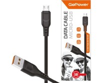 GOPOWER (0000018564) GP01M USB (m)microUSB (m) 1.0м 2.4A черный