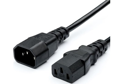 GOPOWER (0000024537) C14 (m)C13 (f) 1.8м ПВХ 0.75мм удлинитель черный (1/10/100)