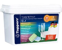 TOPPERR 33085 Таблетки для посудомоечных машин, 12в1, 80+5 шт. по 20 г