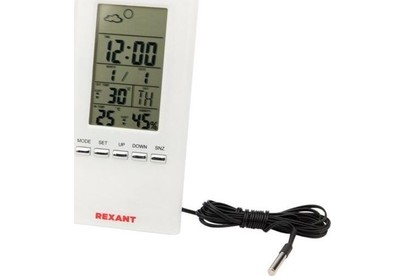 REXANT (700513) S3331SC МЕТЕОСТАНЦИЯ КОМНАТНОУЛИЧНАЯ С ПРОВОДНЫМ ДАТЧИКОМ