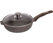 МЕЧТА С24902 Premium mokko 24см несъемная ручка стеклянная крышка