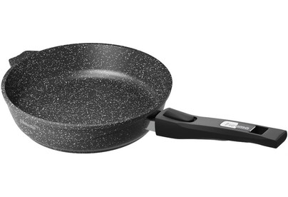 МЕЧТА 022802И Гранит black Induction Pro 22см съемная ручка