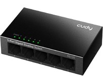 CUDY Коммутатор GS105 5 портов (5x1000Mbs, неуправляемый, настольный, L2, корпусметалл) (GS105)