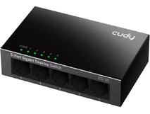 CUDY Коммутатор GS105 5 портов (5x1000Mbs, неуправляемый, настольный, L2, корпусметалл) (GS105)