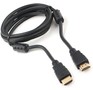 CABLEXPERT (19443) CCF2HDMI46, 19M/19M, v2.0, медь, двойной экран, позол.контакты, 2 фер.кольца, 1.8м, черный, пакет