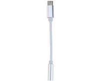 ELTRONIC (155) 3.5 Jack (F)  TypeC с проводом тканевая оплетка (белый)