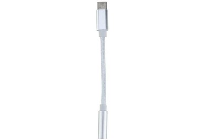 ELTRONIC (155) 3.5 Jack (F)  TypeC с проводом тканевая оплетка (белый)