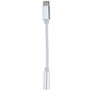 ELTRONIC (155) 3.5 Jack (F)  TypeC с проводом тканевая оплетка (белый)