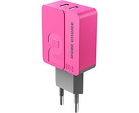 MORE CHOICE (4627151191898) NC46i СЗУ 2USB 2.4A для 8pin  1м Pink