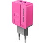 MORE CHOICE (4627151191898) NC46i СЗУ 2USB 2.4A для 8pin  1м Pink