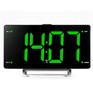 HYUNDAI HRCL246 черный LCD подсв: зеленые часы:цифровые FM