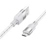 HOCO (6942007602259) X99m 2.4A USBmicroUSB 1 m серый