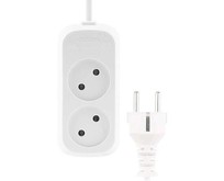 CADENA 2 гн MID 1,5м бз ПВС 2*1 10А белый