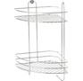 РЫЖИЙ КОТ Полка угловая двухъярусная Vento Plus 23*23*41,5 см хром (310848)
