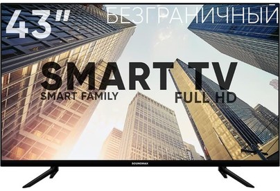 SOUNDMAX SMLED43M02S FHD SMART TV Android Безрамочный