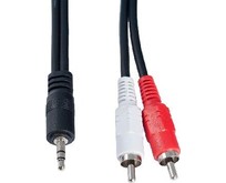 PERFEO (J2001) JACK 3.5 мм  2XRCA 1 м