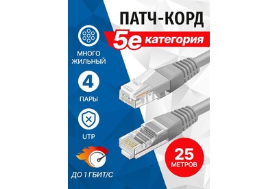 5BITES PUT50250A UTP / STRANDED / 5E / 25M