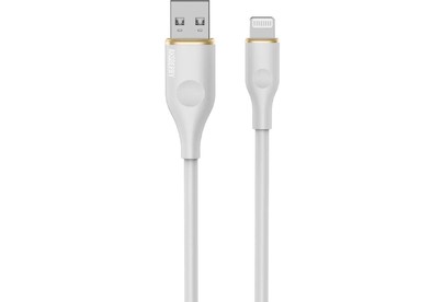 AKSBERRY (6900327520011) X162 Liquid silicone USB A Lightning, белый
