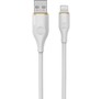 AKSBERRY (6900327520011) X162 Liquid silicone USB A Lightning, белый