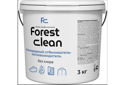 FOREST CLEAN Отбеливатель  пятновыводитель (ведро 3 кг, порошок)