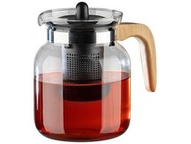MALLONY Чайник заварочный, La Caffetteria, объём: 1500 мл, с деревянной ручкой/фильтр из полипропилена (910134)