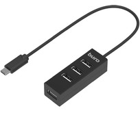 BURO Разветвитель USBC BPHC1906 4порт. черный (BUUSBCHUB4U20)