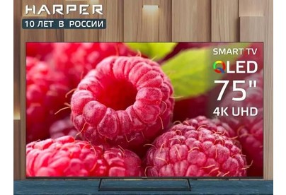 HARPER 75Q850TS QLED UHD 4K SMART TV Android Безрамочный